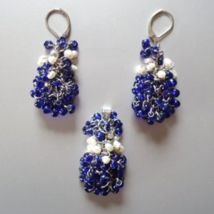 HMJS: Pearl & Glass jewellery set