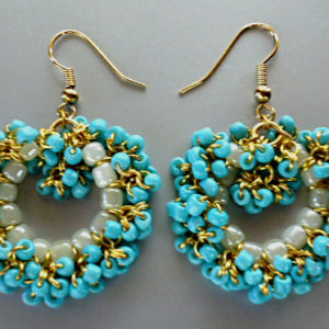 Turquoise Hoops - HMJS
