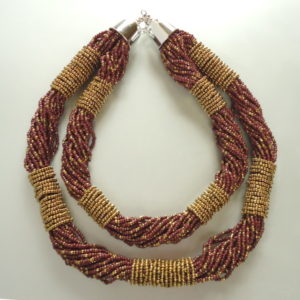 Brown Double Dame Necklace