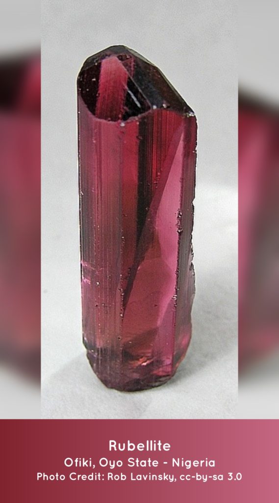 Rubellite from Nigeria