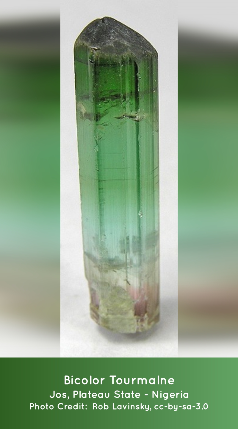 Bicolor Tourmaline from Nigeria