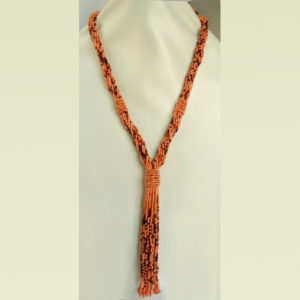 Peach - Coral Long Necklace