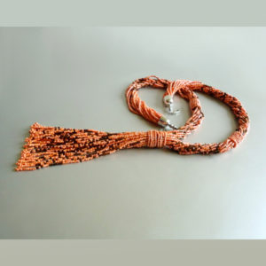 Peach - Coral Long Necklace