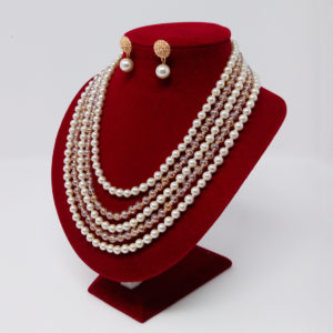 Layered Pearl and Glass Jewellery Set by HMJServices