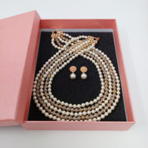 Layered Pearl and Glass Jewellery Set by HMJServices