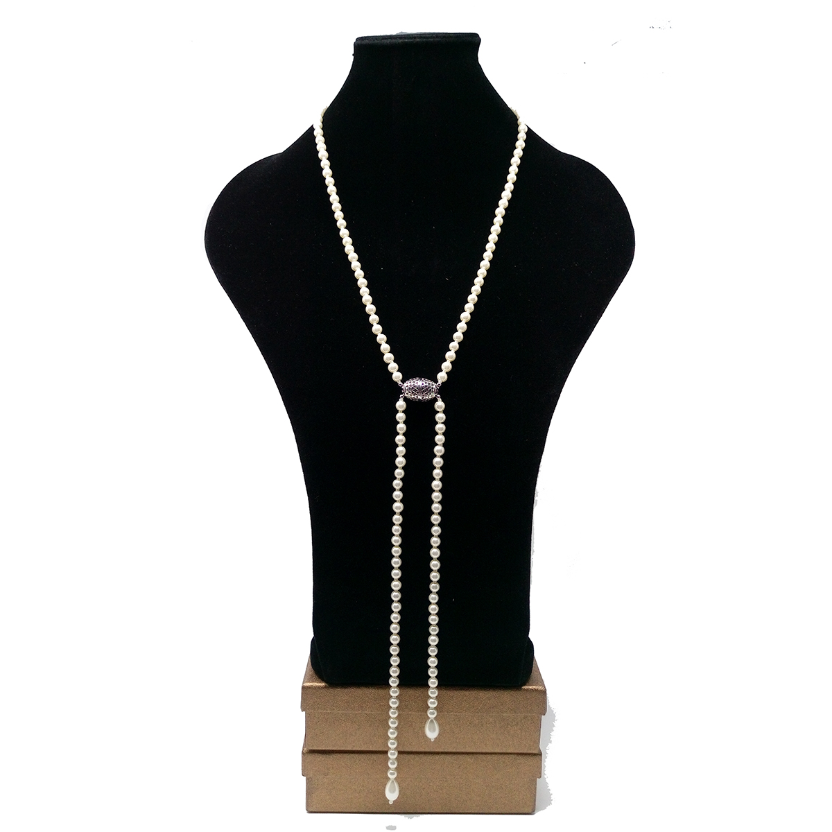 Asymmetrical Cream Pearl Necklace - HMJServices